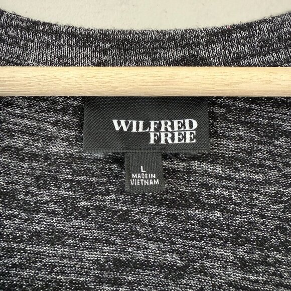 Aritzia Wilfred Free Devinette V-Neck Sweater Pullover Women's Large Gray Cozy - Picture 7 of 11